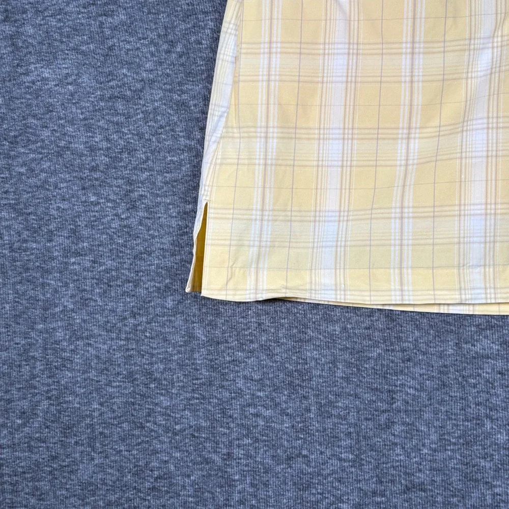 IZOD Golf Classix Yellow Plaid Stretch Skort Womens Size 8 Activewear Skirt